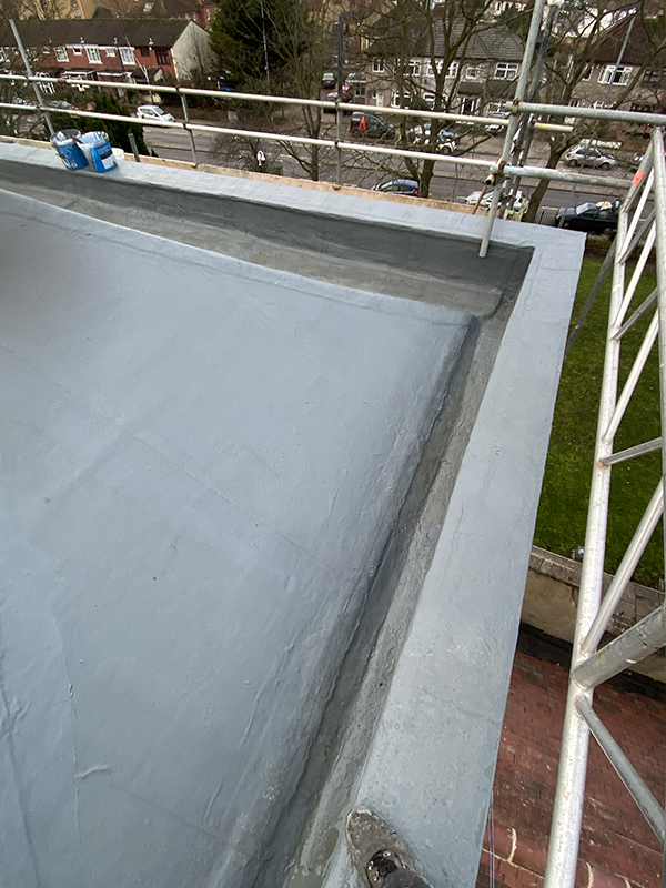 Triflex cold applied liquid rubber roofing